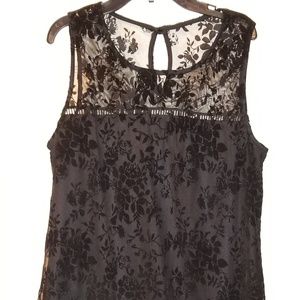 Black lace dress